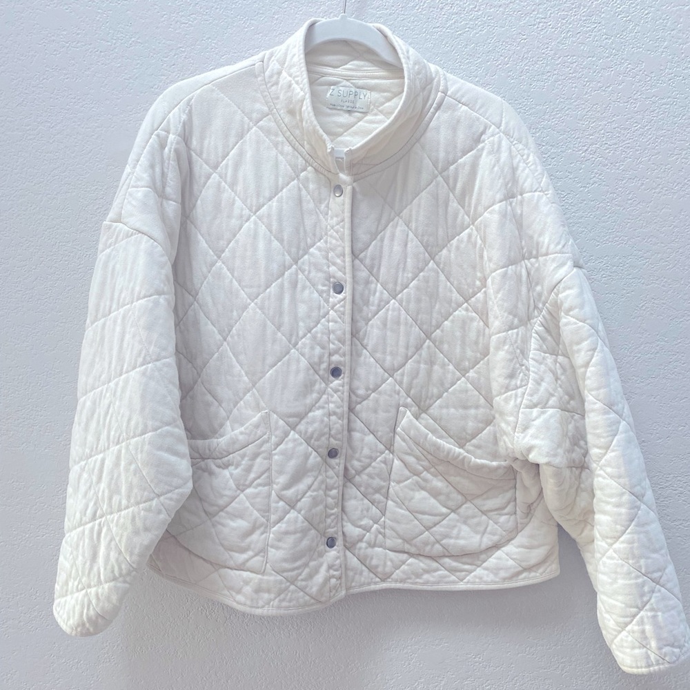 Z Supply Quilted Jacket - Cream XL